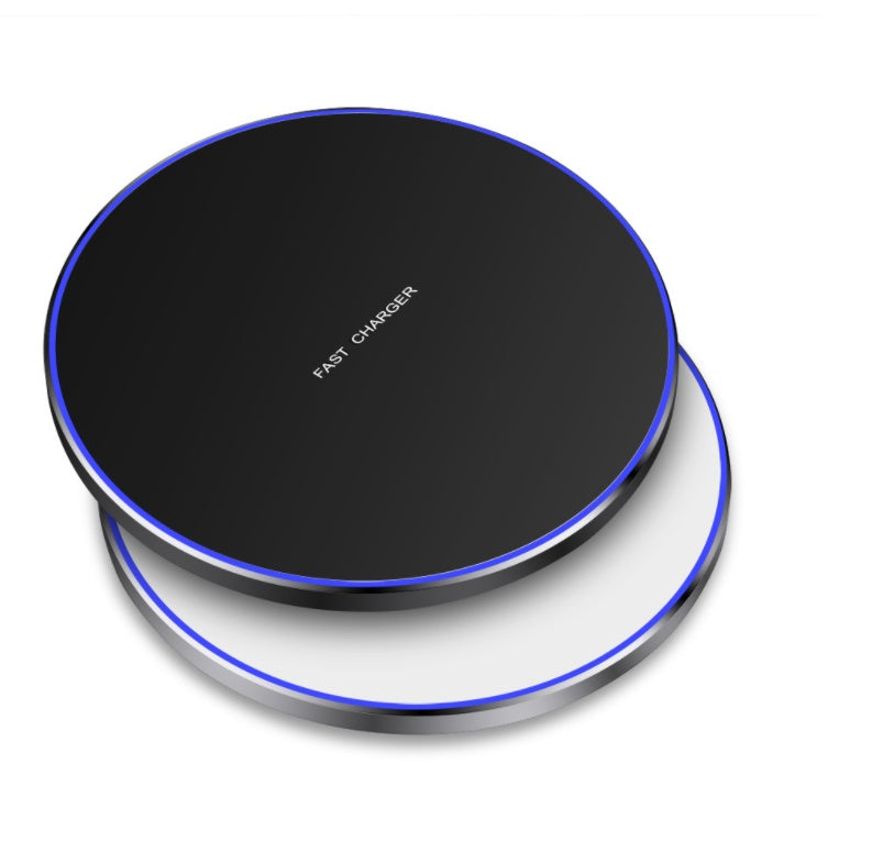 Aluminum Alloy Disc Wireless Charger QI10W Fast Charge