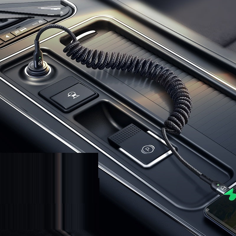 Two-way Fast Charging Spring Data Cable