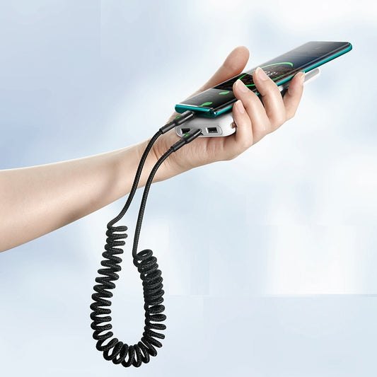 Two-way Fast Charging Spring Data Cable