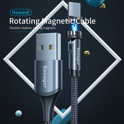 Essager Rotate Magnetic Cable 360 Degree USB Type C