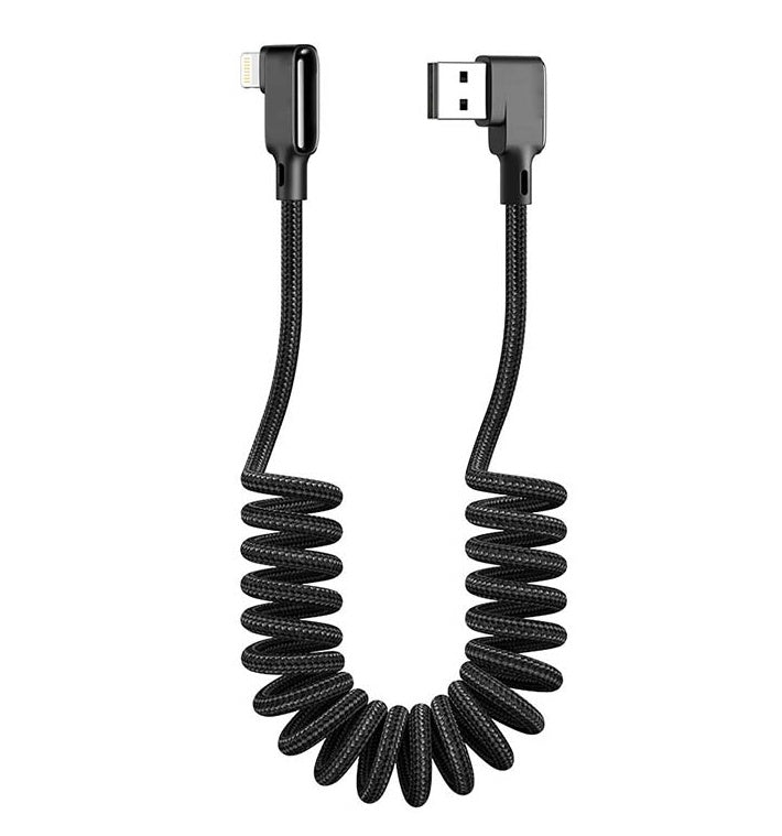 Two-way Fast Charging Spring Data Cable